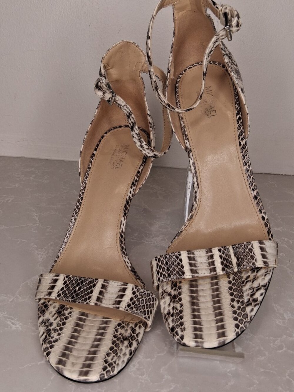 MICHAEL Michael Kors Genuine Snake Snakeskin Stiletto Heels Size 9